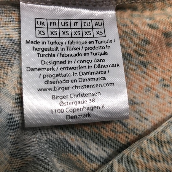 NWT Rotate by Birger Christensen Shiny animal print Python long dress XS - Picture 8 of 11